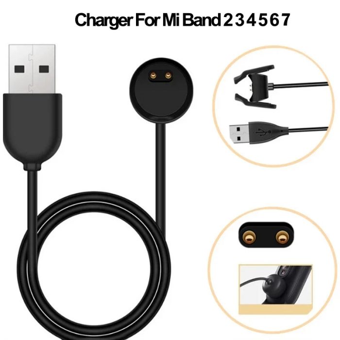 Cargador USB para Xiaomi Mi Band 7/6/5/4/3/2